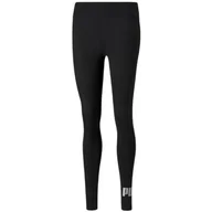 Legginsy - Legginsy Puma Essentials+ Metallic W 848307 (kolor Czarny, rozmiar M) - miniaturka - grafika 1