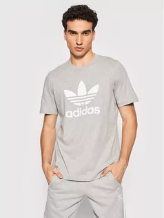 Koszulki męskie - Adidas T-Shirt adicolor Classics Trefoil Tee H06643 Szary Regular Fit - grafika 1