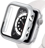 Akcesoria do smartwatchy - ETUI NA SMARTWATCH APPLE WATCH SERII 7 45mm SREBRNA OBUDOWA ZE SZKŁEM - miniaturka - grafika 1
