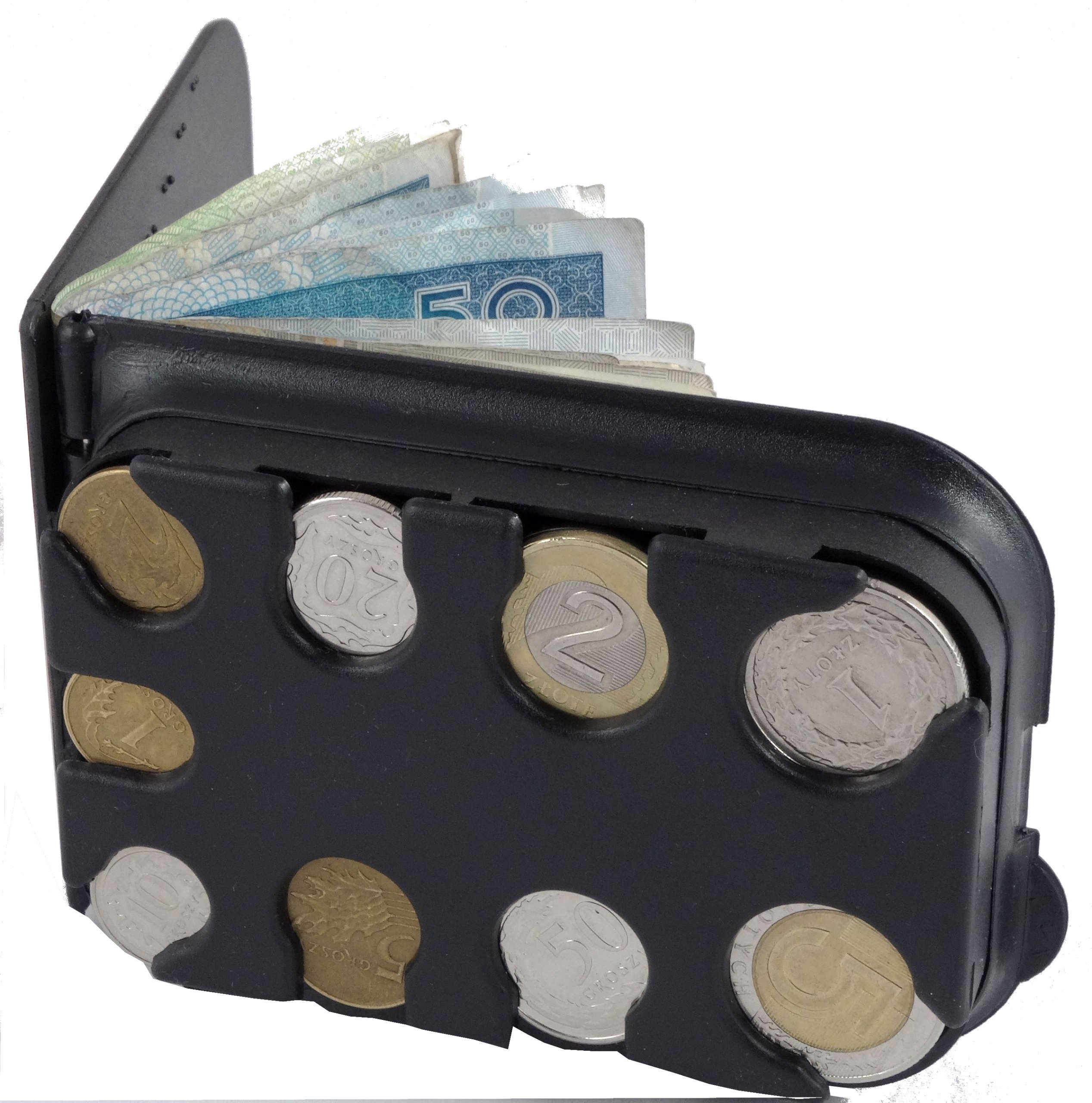 Kaseta Na Bilon I Banknoty Bilonówka Portfel Etui Organizer na pieniądze
