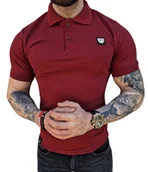 Koszulki męskie - Koszulka męska Polo bordowa małe logo Furia - miniaturka - grafika 1