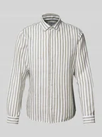 Koszule męskie - Koszula casualowa o kroju slim fit z mieszanki lnu - miniaturka - grafika 1
