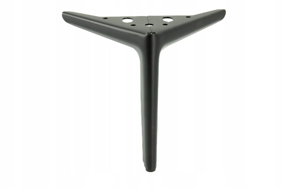 Noga meblowa Kotwica Elegant czarny mat wysokość 18 cm