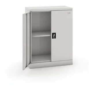 Szafka dwudrzwiowa, zamek cylindryczny, 1040 x 1000 x 435 mm - Szafki BHP - miniaturka - grafika 2
