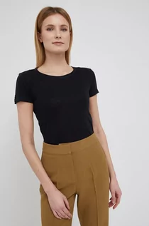 Koszulki i topy damskie - Sisley t-shirt damski kolor czarny - grafika 1