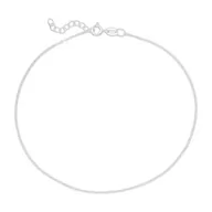 Bransoletki - Srebrna bransoletka na kostkę - od 20 cm do 22,5 cm – możliwość regulacji - miniaturka - grafika 1