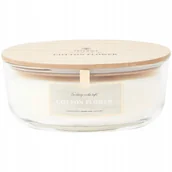 Świece - Świeca zapachowa z podwójnym drewnianym knotem Cotton Flower 32h TreeWick - miniaturka - grafika 1