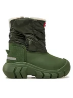 Buty dla chłopców - Hunter Śniegowce KFT5001PCT-FXR Khaki - miniaturka - grafika 1