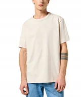 Koszulki męskie - T-shirt Wrangler SS SOLID TEE 112357430 Vintage White M - miniaturka - grafika 1