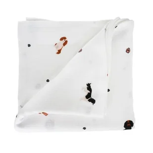 LULLALOVE Cavaliery Otulacz muślinowy 150x200cm, 1szt. - Otulacze - miniaturka - grafika 1