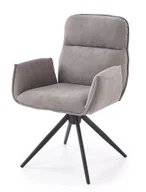 Krzesła - Krzesło z obrotowym siedziskiem popielate C7-L95 - miniaturka - grafika 1