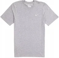 Koszulki męskie - Koszulka Męska Szara Małe Logo Nike Bawełna BV0507-063 r. XL - miniaturka - grafika 1
