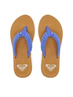 Klapki i japonki damskie - Roxy Japonki ARJL101166 Niebieski - miniaturka - grafika 1