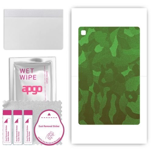 folia naklejka skórka strukturalna na TYŁ do Samsung Galaxy Tab S6 Lite 2024 - Moro Camo Zielony - apgo SKINS