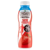 Kefiry, jogurty, maślanki - Lindahls Protein Jogurt pitny skyr truskawka 350 g - miniaturka - grafika 1