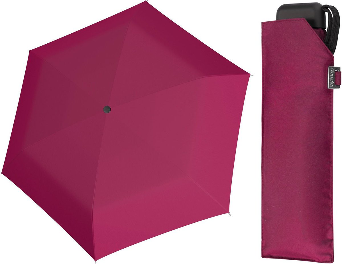 Parasol kieszonkowy Doppler Carbonsteel Mini Slim fuksja