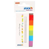 Gadżety  do biura - ZAKŁADKI IND. PAPIER. 45X15MM, 6 KOL.NEON. RAINBOW, 180 KART. 21598 Hopax - miniaturka - grafika 1