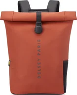 Plecaki - Plecak miejski jednokomorowy rolowany Delsey Turenne Ceglany - miniaturka - grafika 1