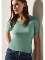 Koszulki i topy damskie - Cecil Koszulka w kolorze miętowym - miniaturka - grafika 1