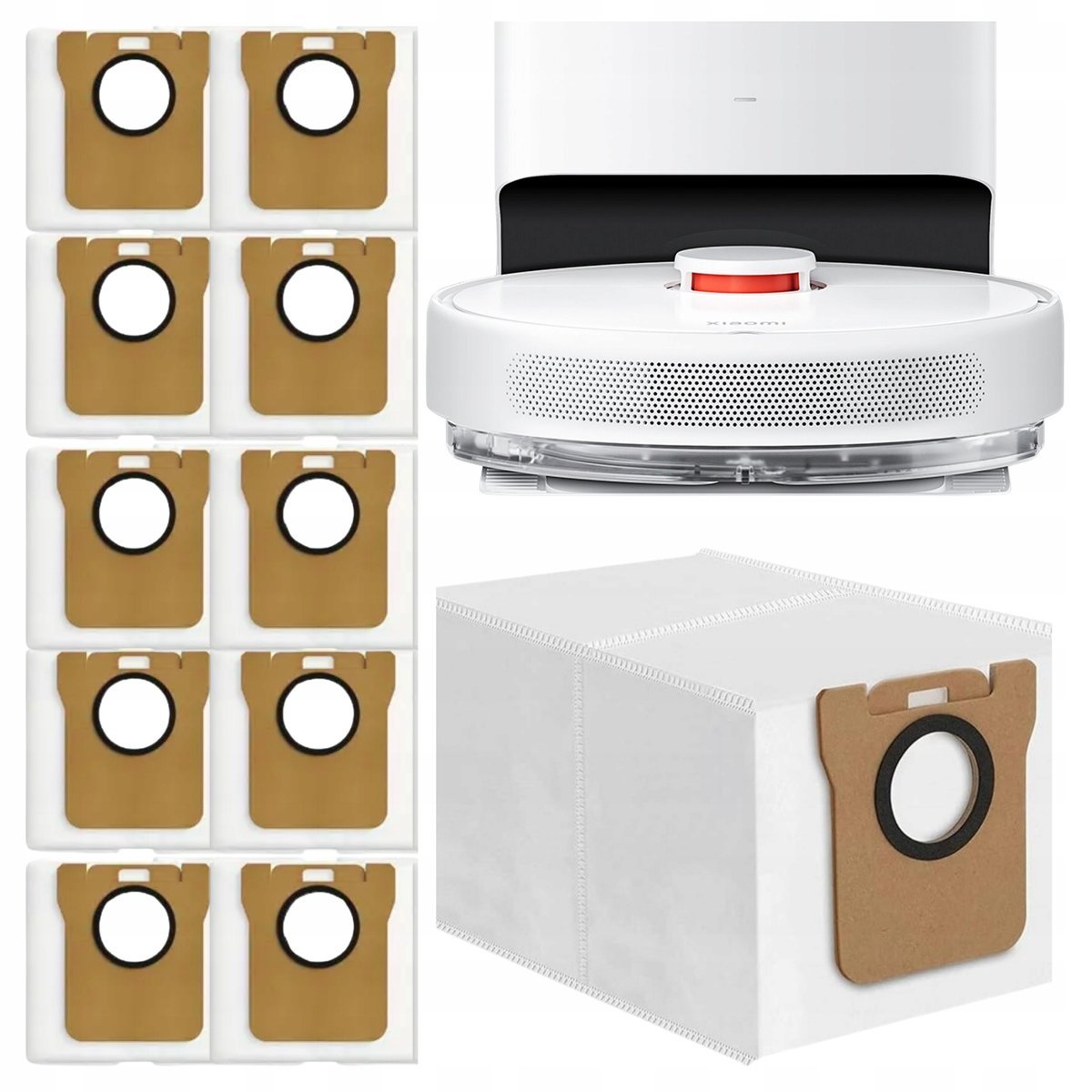 Worki do odkurzacza XIAOMI X10 X10+ X20 DREAME L10 L10s L20 ZESTAW 10 sztuk