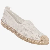 Półbuty damskie - Espadryle Damskie Ażurowe Buty Casual Półbuty Letnie Białe DD3012-2A Biały 37 - miniaturka - grafika 1