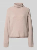 Swetry damskie - Golf o kroju relaxed fit z mieszanki wełny - miniaturka - grafika 1