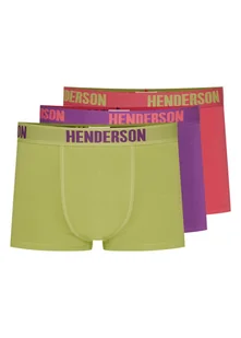 Bokserki Star Henderson 3-pak fioletowy, limonkowy zielony, koralowy 3XL - Majtki męskie - miniaturka - grafika 1