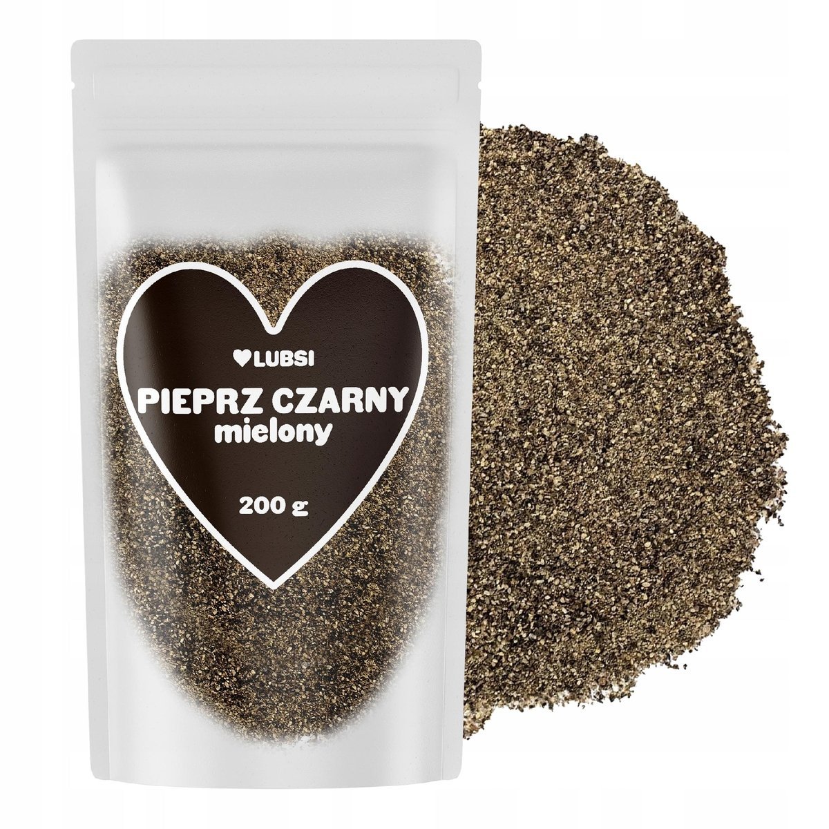 Pieprz czarny mielony przyprawa 200g LUBSI naturalny aromatyczny jakość