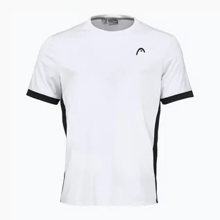 Koszulki sportowe męskie - HEAD Koszulka tenisowa męska HEAD Slice biała 811412 - grafika 1