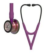Urządzenia medyczne - Stetoskop Littmann Cardiology IV 6205 Stetoskopkardiologiczny Rainbow-Finish, przewód śliwkowy,lira czarna,trzonek fioletowy - miniaturka - grafika 1