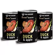 Mokra karma dla psów - Paka Zwierzaka Seventh heaven Kaczka z jabłkiem duck & apple) 3x400g - miniaturka - grafika 1