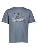 Koszulki męskie - Jack & Jones Koszulka "Logo" w kolorze niebieskim - miniaturka - grafika 1