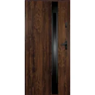 Drzwi zewnętrzne - O.K.DOORS Drzwi stalowe zewnętrzne wejściowe Adriana 68 V3 orzechowe 80 prawe - miniaturka - grafika 1