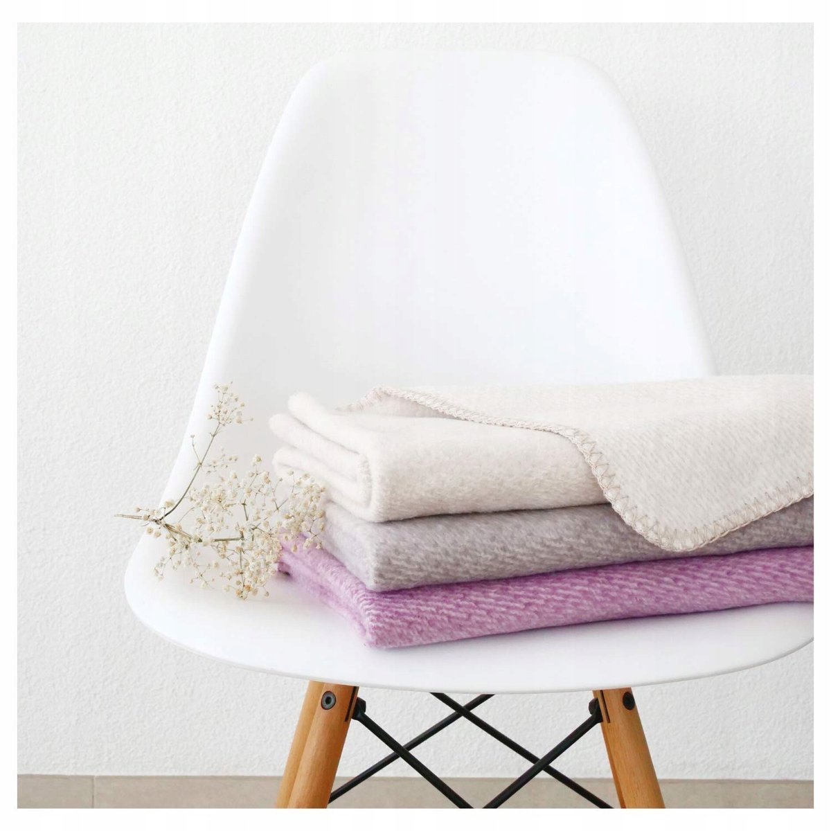 KIDS&ME Kocyk Dla Dzieci Bio Bawełna 70x100cm Beżowy