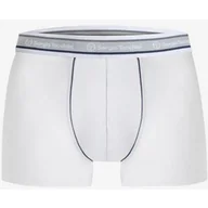 Majtki męskie - Bokserki męskie bawełniane białe z zewnętrzną gumą granatowa lamówka 9000 Sergio Tacchini - miniaturka - grafika 1