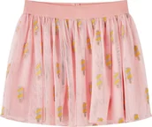 Sukienki i spódniczki dla dziewczynek - vidaXL Spódnica dziecięca z tiulem i haftowanymi lodami, jasnoróżowa, 116 - miniaturka - grafika 1