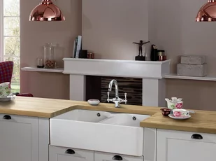 Villeroy & Boch Villeroy&Boch Sink Unit 90x Zlewozmywak ceramiczny 2-komorowy CeramicPlus 90x55 cm podblatowy bez ociekacza kremowy Crema 639001KR - Zlewozmywaki - miniaturka - grafika 2
