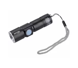 Extol - LED Latarka LED/3W/450 mAh/3,7V czarna - Latarki - miniaturka - grafika 1