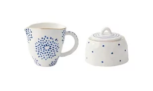 Easy Life/Nuova R2S, cukiernica i dzbanuszek na mleko ELEGANCE BLUE/GOLD - Cukiernice - miniaturka - grafika 1