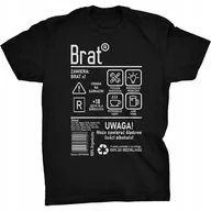 Koszulki męskie - Brat Etykieta Koszulka Prezent Dla Brata - miniaturka - grafika 1
