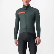 Kurtki męskie - CASTELLI 4520505-303 BETA RoS JACKET MĘSKA kurtka ROVER GREEN/RED ORANGE Rozmiar M - miniaturka - grafika 1