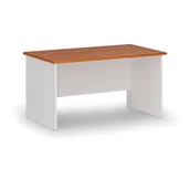 Biurka - Biurko proste PRIMO WHITE, 1400 x 800 mm, biały/czereśnia - miniaturka - grafika 1