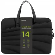 Torby na laptopy - INNOSTYLE DAMSKA TORBA NA LAPTOPA 14" WODOODPORNA CARRYLITE SLIM CZARNA - miniaturka - grafika 1