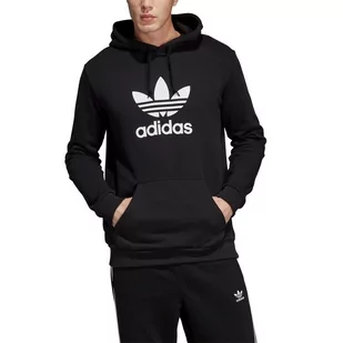 Adidas, Bluza męska, TREFOIL HOODIE DT7964, czarny, rozmiar S - Bluzy męskie - miniaturka - grafika 1
