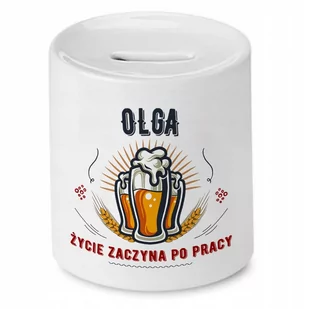 Skarbonka dla Olgi na Urodziny Idealny Prezent z Nadrukiem ze Zdjęciem - Skarbonki - miniaturka - grafika 1