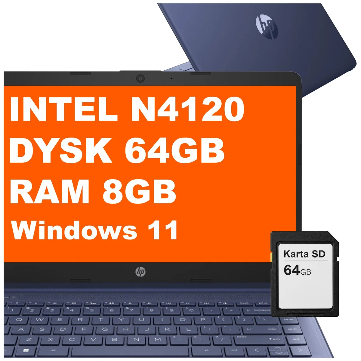 HP 14-cf2111wm / 5T9T6UA / Intel N4120 / 8GB / 128GB / Intel UHD 600 / 14