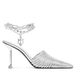 Klapki Naked Wolfe Chromed 00078 Srebrny - Klapki i japonki damskie - miniaturka - grafika 1