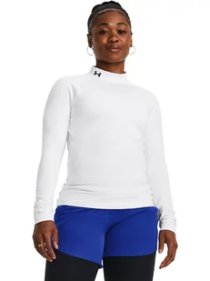 Under Armour Koszulka funkcyjna "HeatGear Authentics" w kolorze białym - Koszulki sportowe damskie - miniaturka - grafika 1