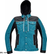 Odzież robocza - CERVA NEURUM CLASSIC kurtka z kapturem - męskia kurtka robocza, odpinany kaptur, 4 kieszenie, elastyczna tkanina Trifibetex połączona z - morski 54 - miniaturka - grafika 1