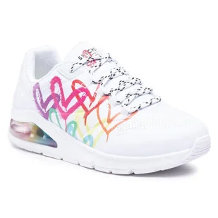 Buty na co dzień damskie SKECHERS UNO 2 zdobienie w serca - Buty trekkingowe damskie - miniaturka - grafika 1